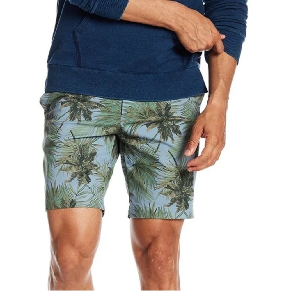 Slate &‎ Stone men’s Novelty shorts with palm tree design in Sz-32.  G17
